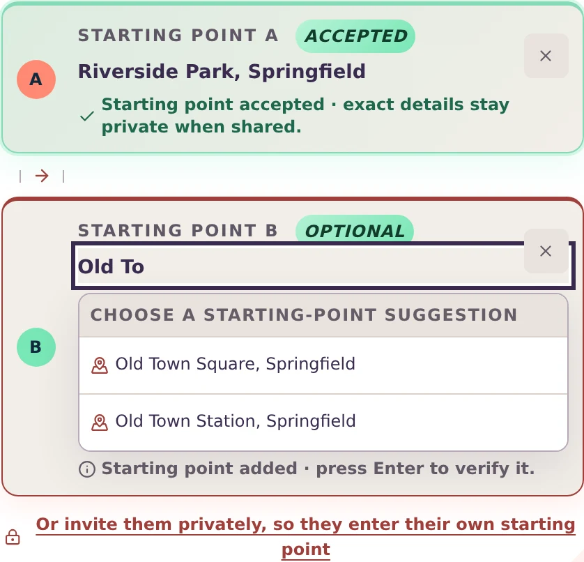 Suggestions appear as you type.